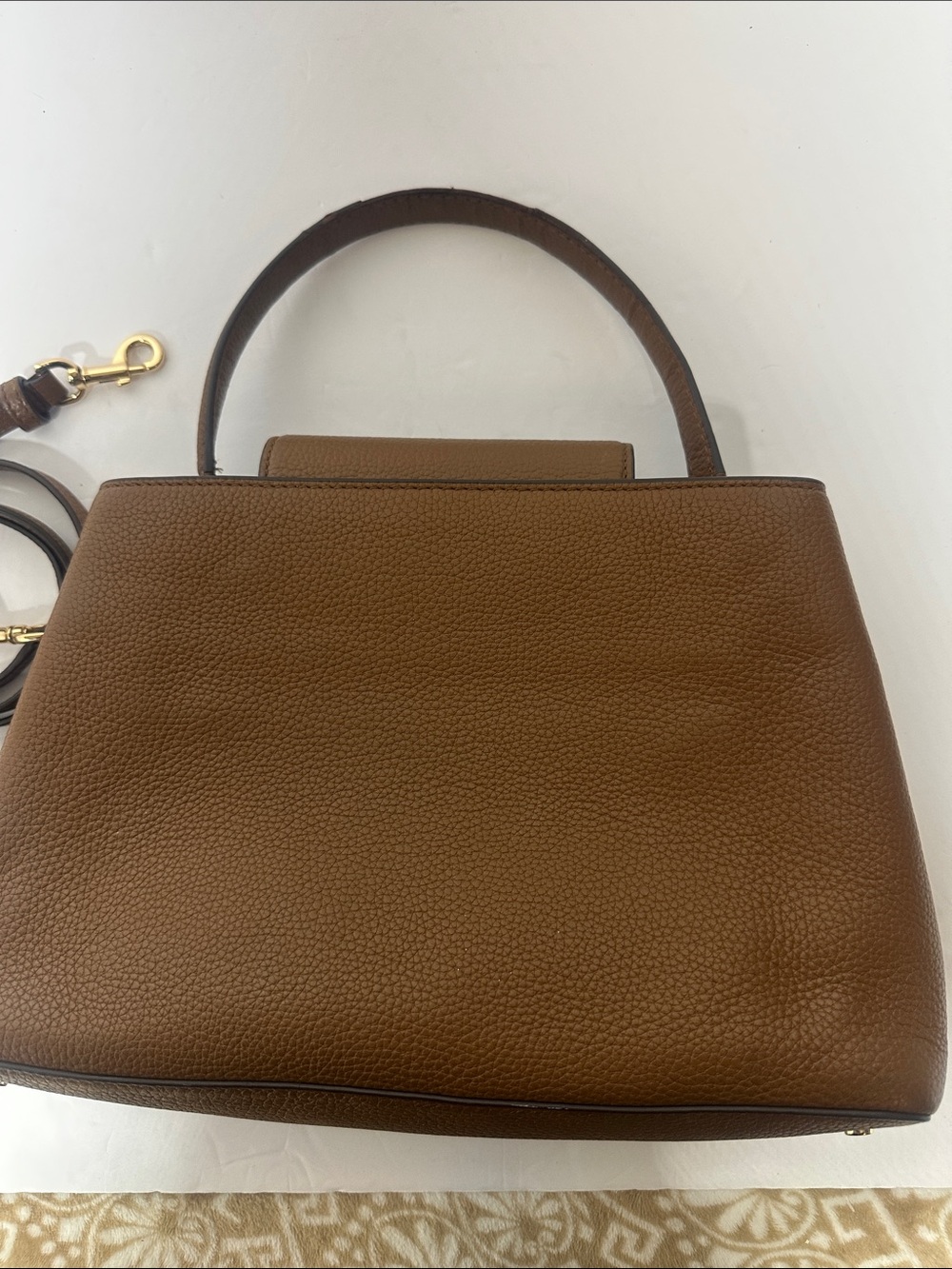 Tory Burch Britten  Leather Top-Handle Satchel-Crossbody Bag - Picture 3 of 16